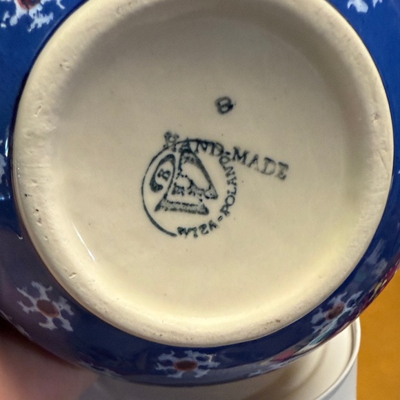 Polish Handcrafted Ceramic Soup Mug - Picture 2 of 4